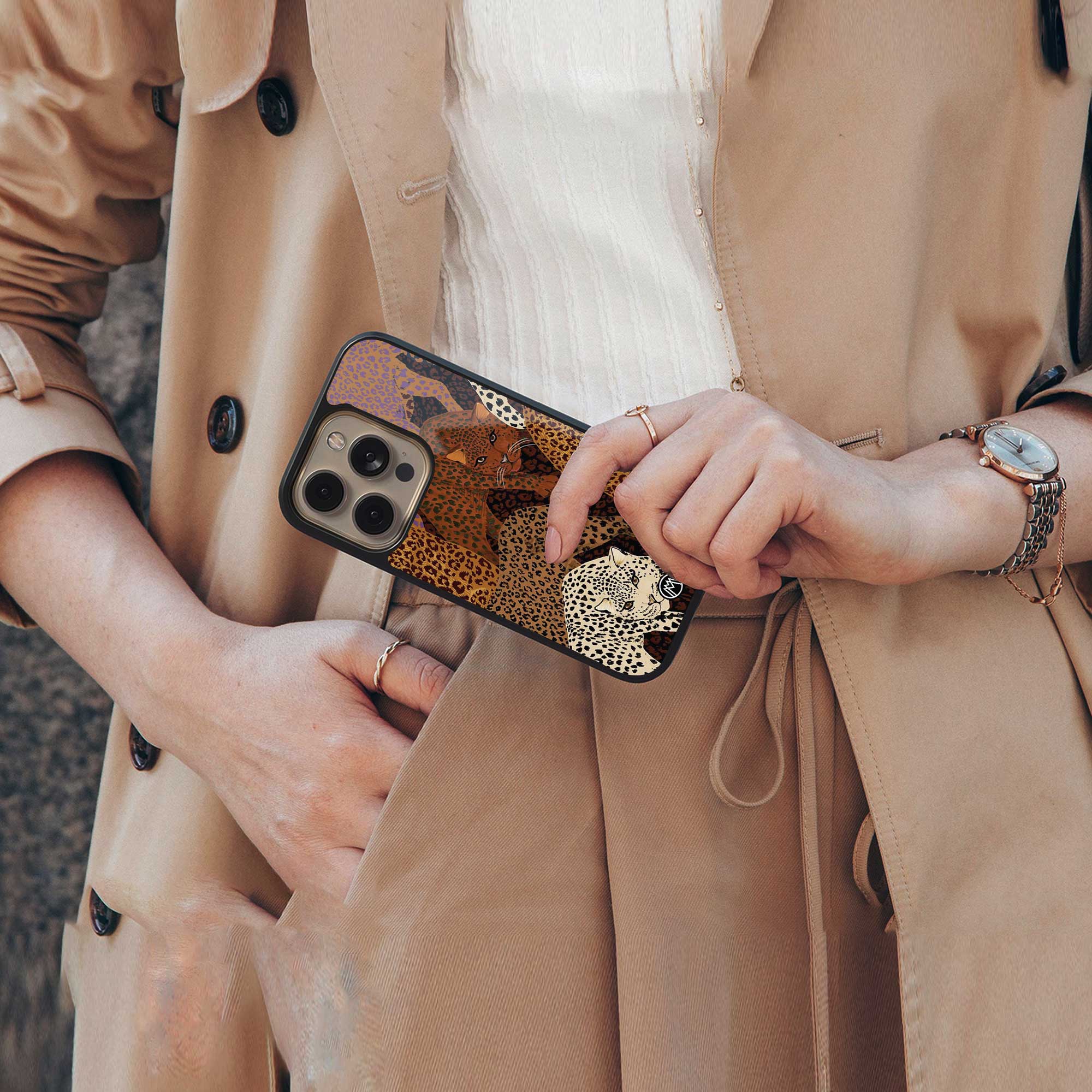 brown beasts back phone cover | glass case for samsung galaxy s25