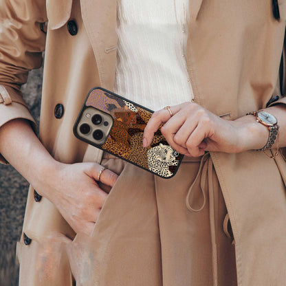 brown beasts back phone cover | glass case for iphone 14 pro max