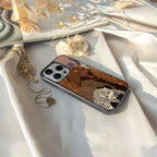 brown beasts back phone cover | glass case for iphone 15 plus