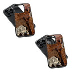 Trendy Glass Back Mobile Case for iPhone, Samsung, Redmi, OnePlus, Google Pixel, Motorola