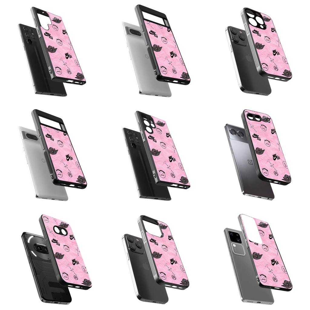 Durable Glass Back Mobile Case for iPhone, Samsung, OnePlus, Google Pixel, Redmi, Vivo, Oppo