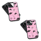Trendy Glass Back Mobile Case for iPhone, Samsung, Redmi, OnePlus, Google Pixel, Motorola