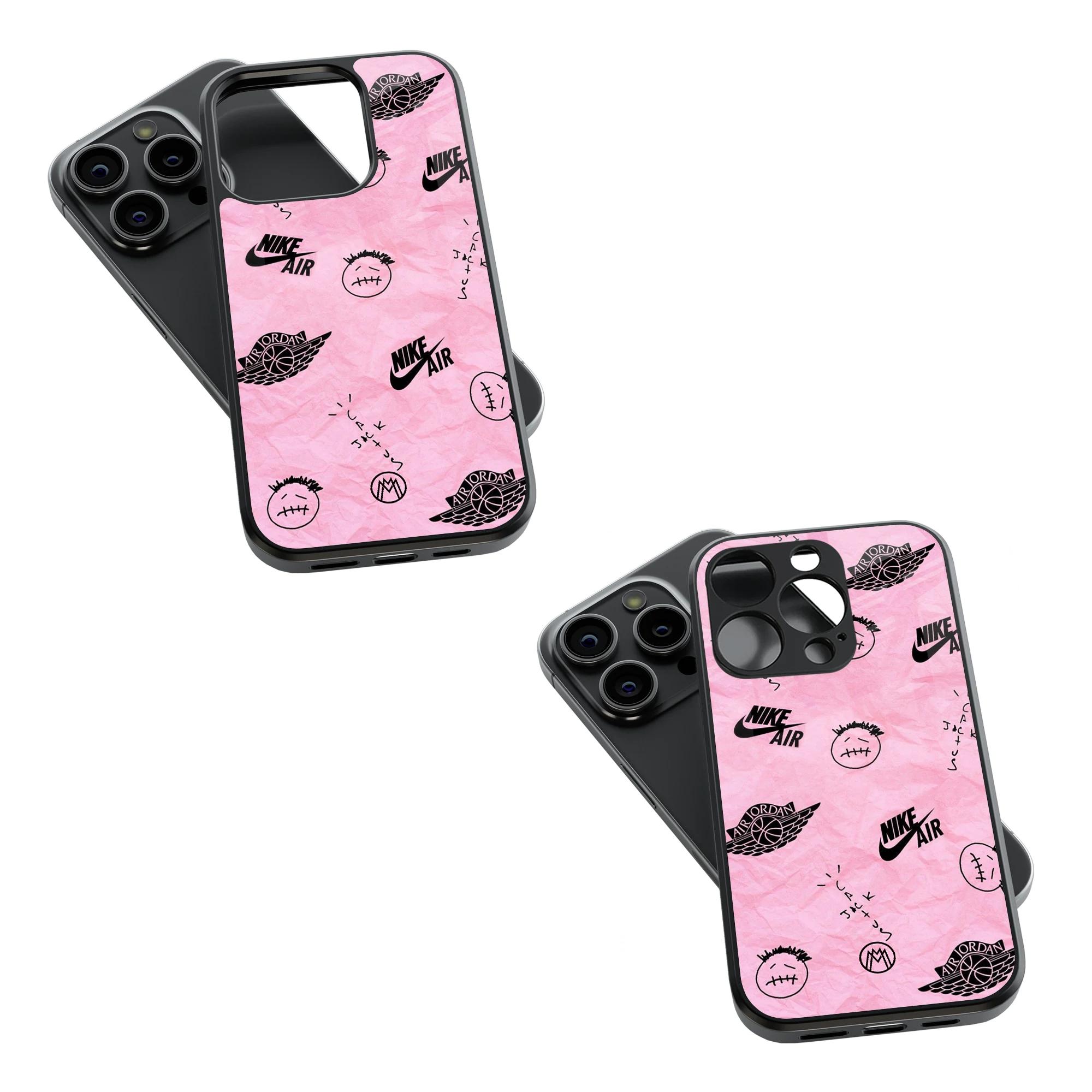 Trendy Glass Back Mobile Case for iPhone, Samsung, Redmi, OnePlus, Google Pixel, Motorola