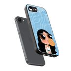 bubbly blue back phone cover | glass case for iphone 16e
