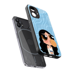 bubbly blue back phone cover | glass case for nothing phone 1