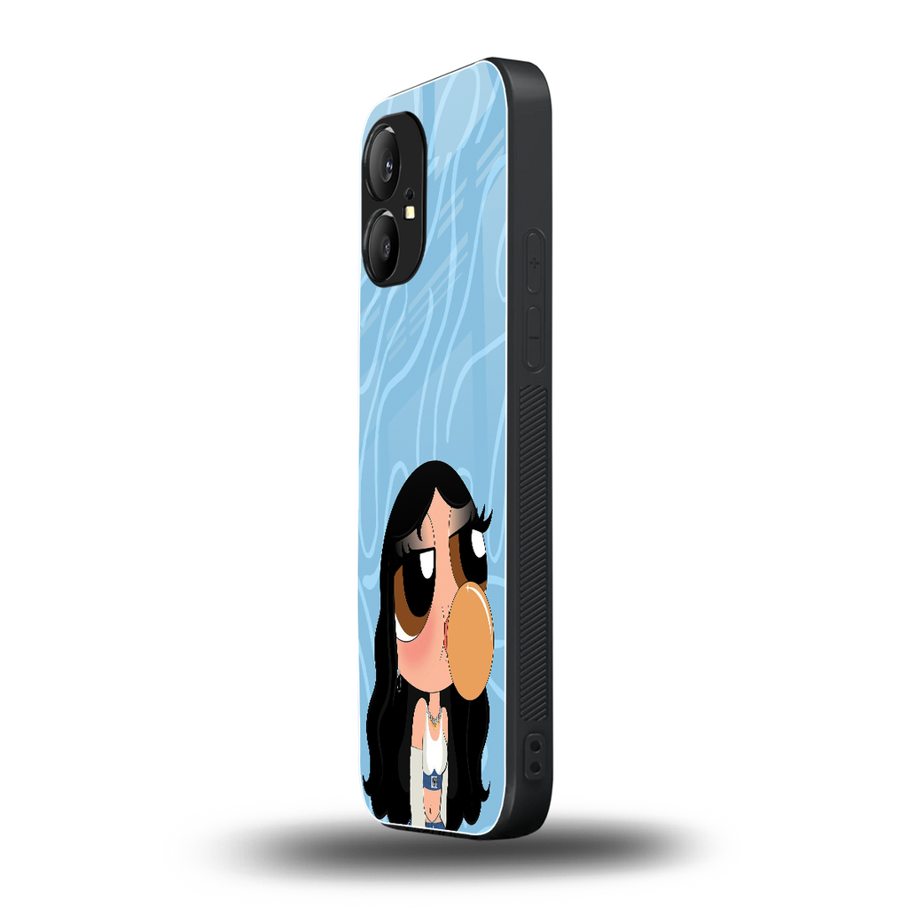 bubbly blue back phone cover | glass case for nothing phone 1