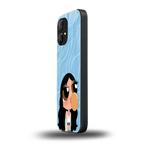 bubbly blue back phone cover | glass case for nothing phone 1
