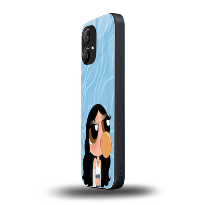 bubbly blue back phone cover | glass case for nothing phone 1