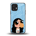bubbly blue back phone cover | glass case for nothing phone 2