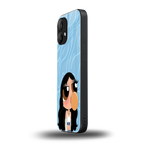bubbly blue back phone cover | glass case for nothing phone 2
