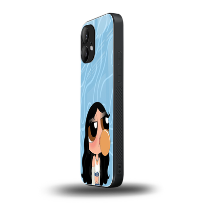 bubbly blue back phone cover | glass case for nothing phone 2
