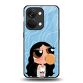 bubbly blue back phone cover | glass case for oneplus nord 3