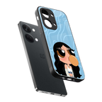 bubbly blue back phone cover | glass case for oneplus nord 3