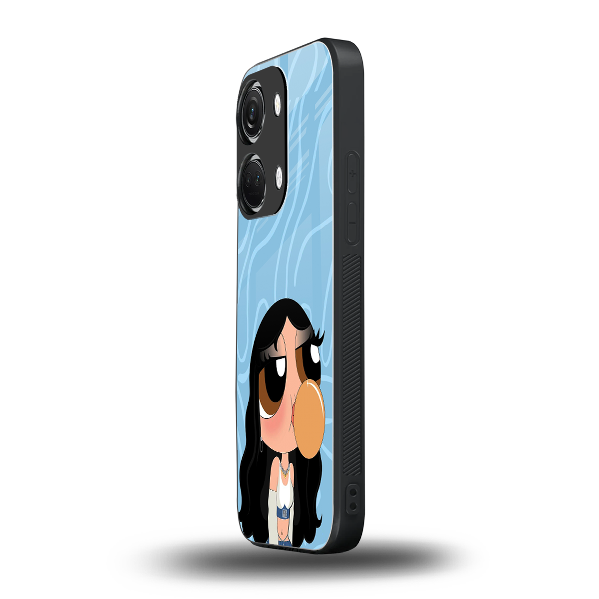 bubbly blue back phone cover | glass case for oneplus nord 3