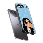 bubbly blue back phone cover | glass case for oneplus nord 4
