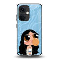 bubbly blue back phone cover | glass case for oneplus nord ce 3
