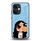bubbly blue back phone cover | glass case for oneplus nord ce 3