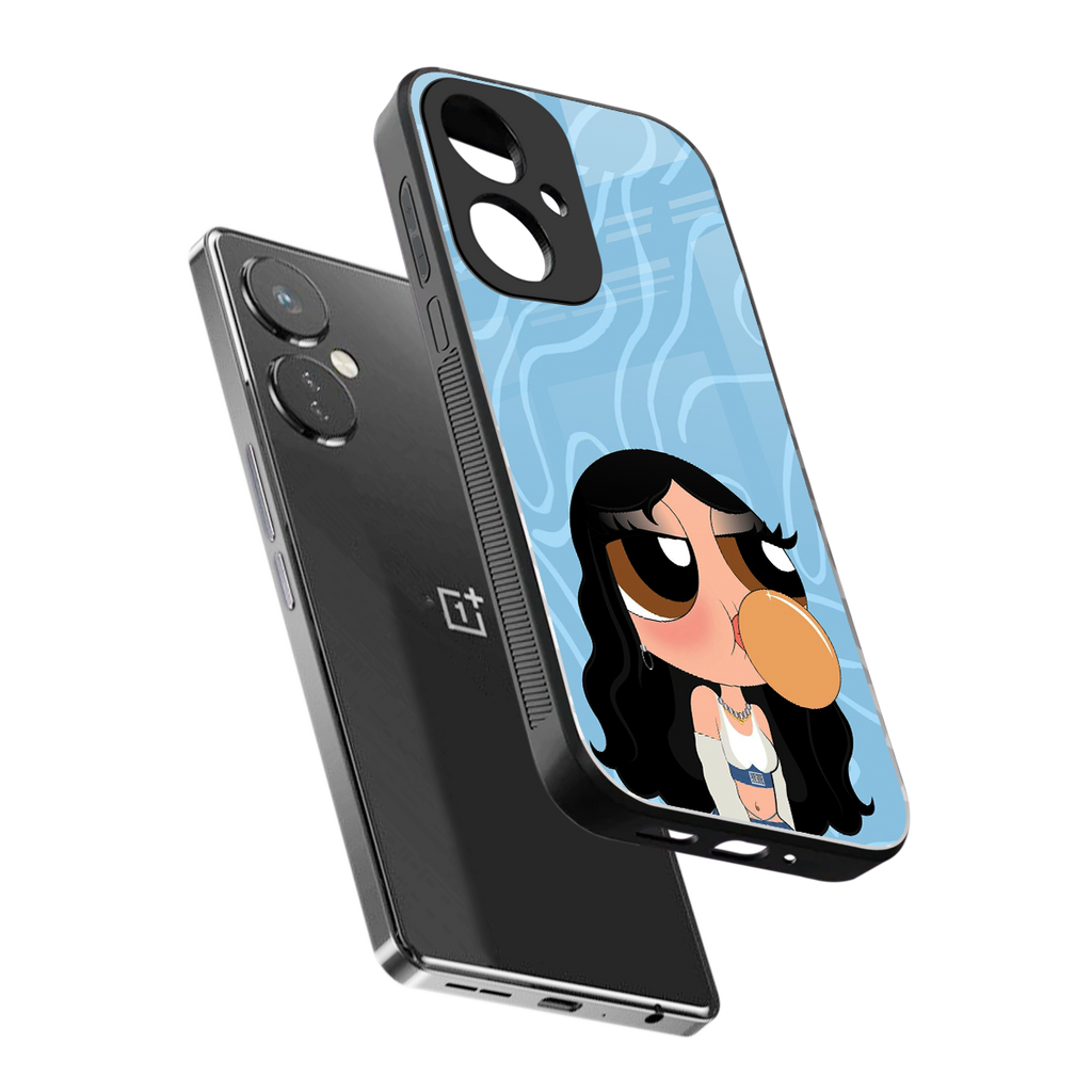 bubbly blue back phone cover | glass case for oneplus nord ce 3