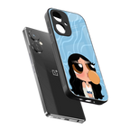 bubbly blue back phone cover | glass case for oneplus nord ce 3