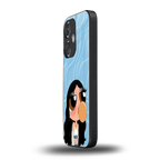 bubbly blue back phone cover | glass case for oneplus nord ce 3