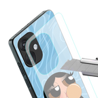 bubbly blue back phone cover | glass case for oneplus nord ce 3