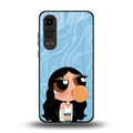 bubbly blue back phone cover | glass case for oneplus nord ce 4 lite