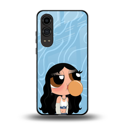 bubbly blue back phone cover | glass case for oneplus nord ce 4 lite