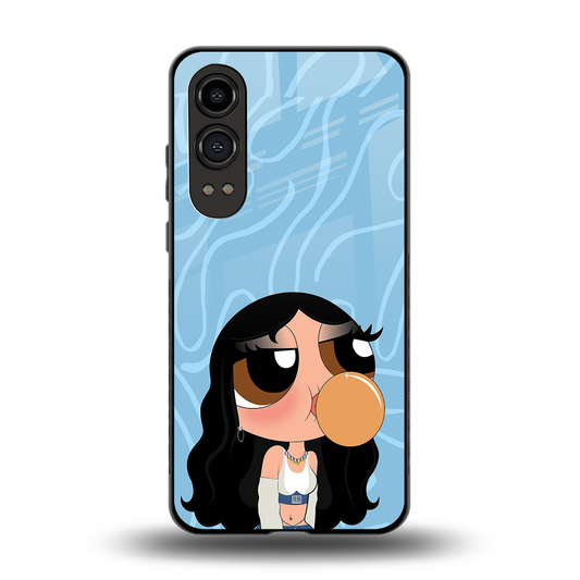 bubbly blue back phone cover | glass case for oneplus nord ce 4 lite