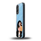 bubbly blue back phone cover | glass case for oneplus nord ce 4 lite