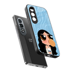 bubbly blue back phone cover | glass case for oneplus nord ce 4