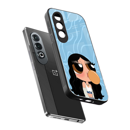 bubbly blue back phone cover | glass case for oneplus nord ce 4