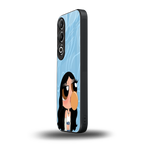 bubbly blue back phone cover | glass case for oneplus nord ce 4