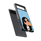 bubbly blue back phone cover | glass case for Google Pixel 6A