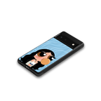bubbly blue back phone cover | glass case for google pixel 6