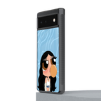 bubbly blue back phone cover | glass case for Google Pixel 6A