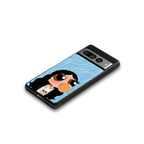 bubbly blue back phone cover | glass case for google pixel 7 pro