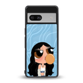bubbly blue back phone cover | glass case for Google Pixel 7