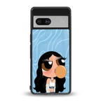 bubbly blue back phone cover | glass case for Google Pixel 7