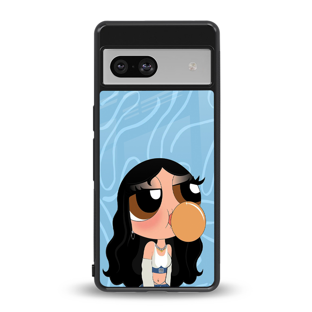 bubbly blue back phone cover | glass case for Google Pixel 7A