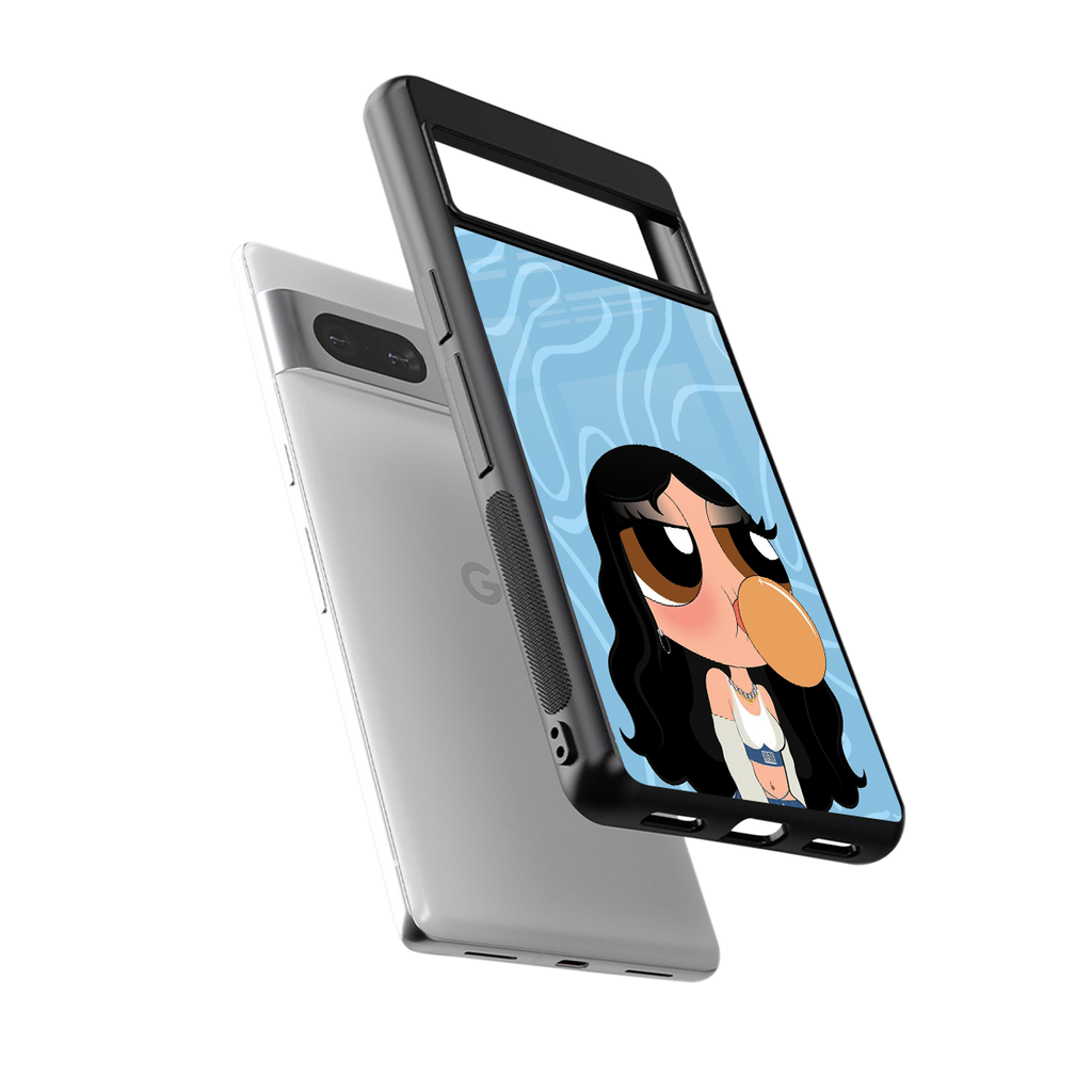 bubbly blue back phone cover | glass case for Google Pixel 7