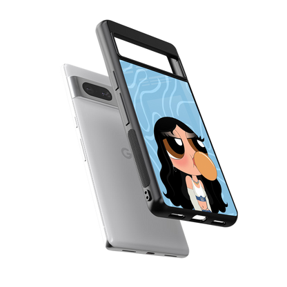 bubbly blue back phone cover | glass case for Google Pixel 7