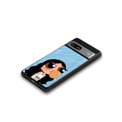 bubbly blue back phone cover | glass case for Google Pixel 7