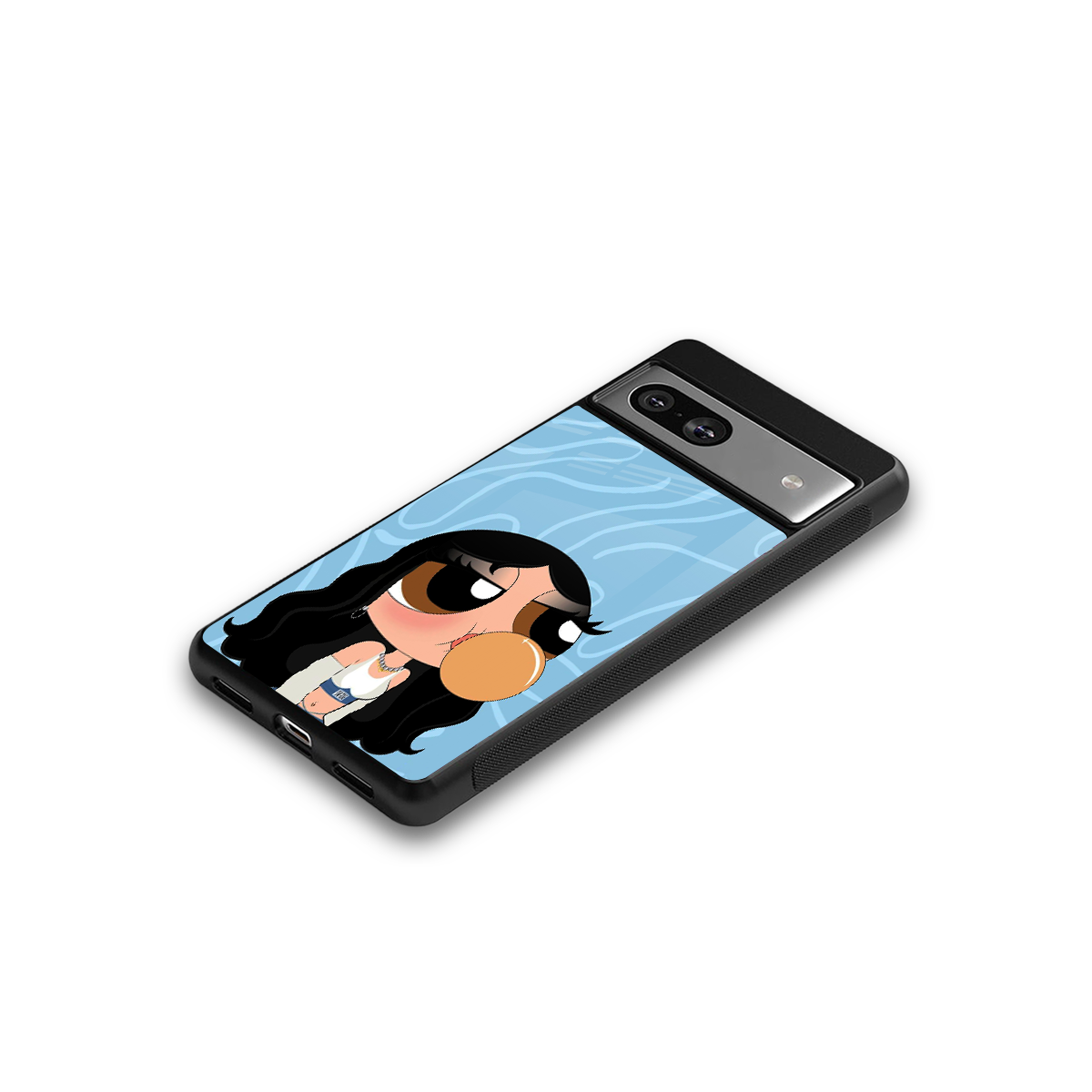 bubbly blue back phone cover | glass case for Google Pixel 7A