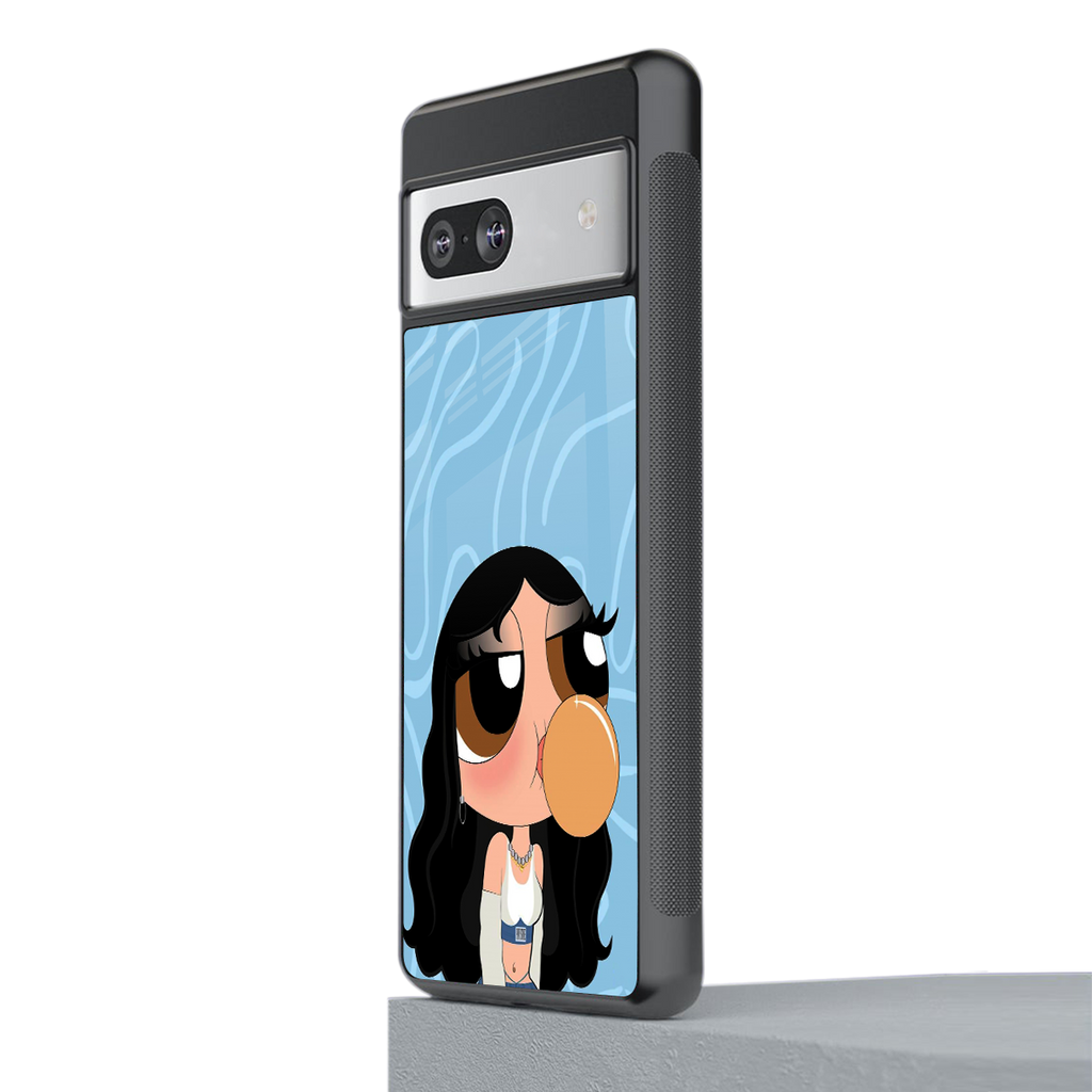 bubbly blue back phone cover | glass case for Google Pixel 7