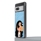 bubbly blue back phone cover | glass case for Google Pixel 7