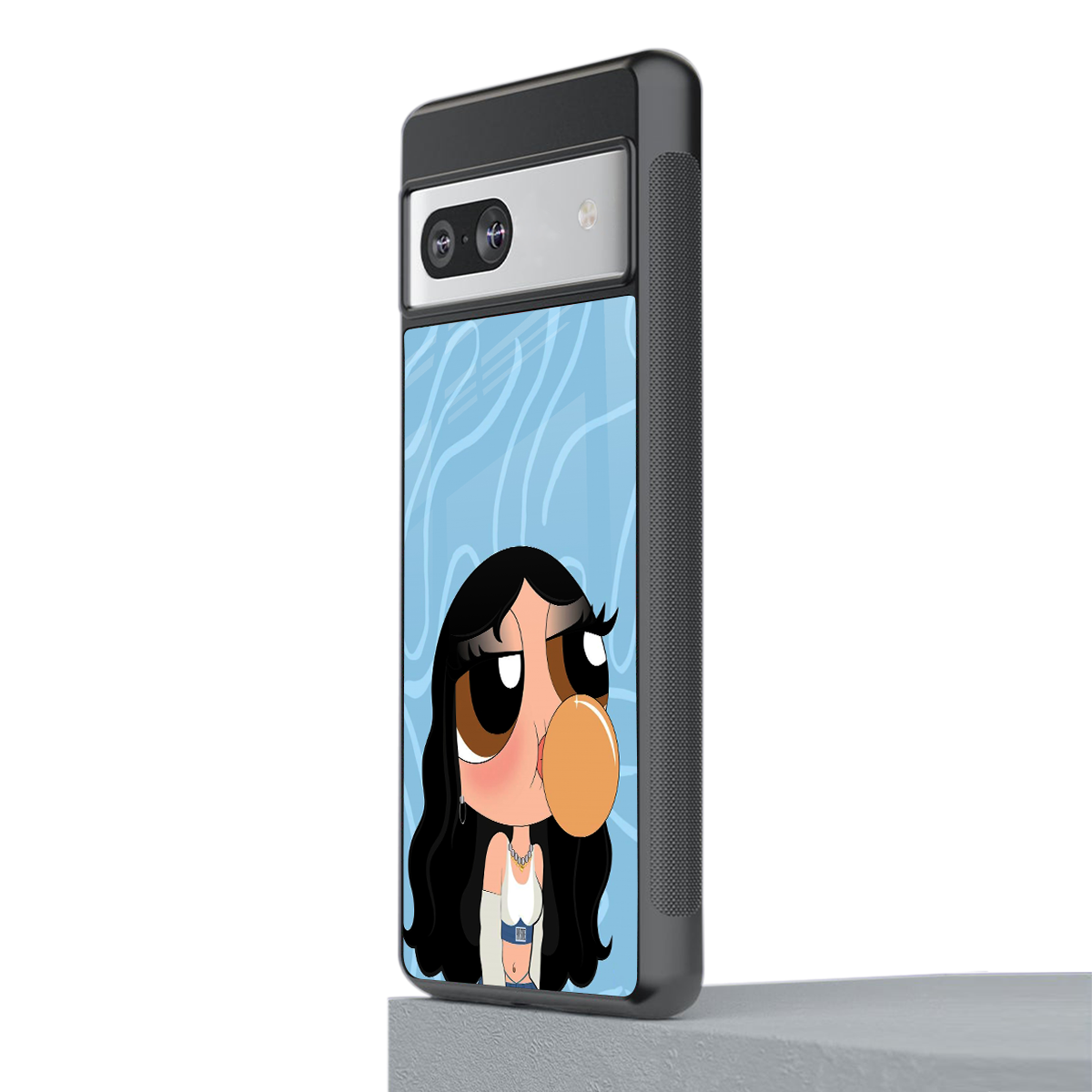 bubbly blue back phone cover | glass case for Google Pixel 7