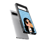bubbly blue back phone cover | glass case for google pixel 8 pro