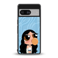 bubbly blue back phone cover | glass case for Google Pixel 8