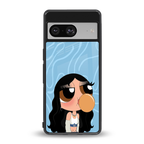 bubbly blue back phone cover | glass case for Google Pixel 8