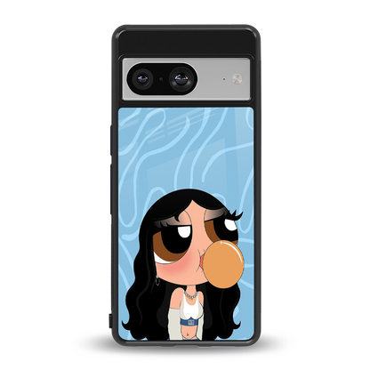 bubbly blue back phone cover | glass case for Google Pixel 8